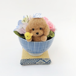 ティーカップ トイプードル』羊毛フェルト お誕生日 お祝い 母の日 犬