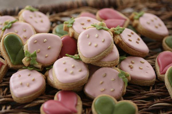 ほんのりぴんくのいちごアイシングクッキーBOX（ICHIGO's icing cookie) 3枚目の画像