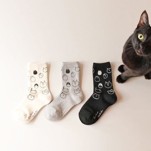 ねこ靴下 靴下 kunkun 通販 13291793|Creema(クリーマ) ねこ靴下 靴下 kunkun 通販 13291793|Creema(クリーマ)