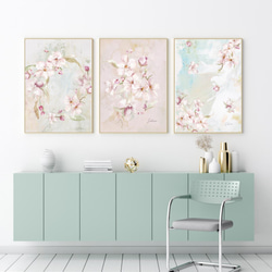 桜の花のポスター　ピンク/ i0482 / インテリアポスター　ボタニカル 7枚目の画像