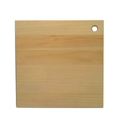 正方形 木製まな板 いちょう無垢材加工 使いやすいスクエアタイプ（正方形Sサイズ）※削り直しサービスあり※ 3枚目の画像