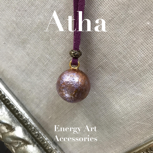 Atha（アタ）世界に一つだけのエナジーアートのネックレス（丸型