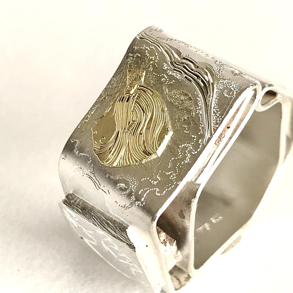 18K silver925 フリーサイズ #12〜20 クロップ リング 2 8枚目の画像