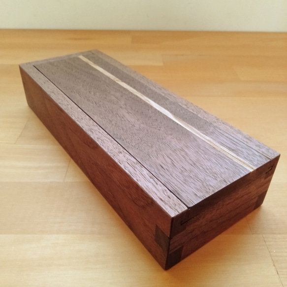木製 ペンケース(筆箱) ｜ ウォールナット （贈り物、プレゼントにも） 2枚目の画像