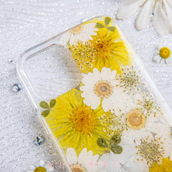 全機種対応iPhone13 Xperia Galaxy マホケース 押し花ケース 人気 押し花 ❀ケース 花束 花物語 3枚目の画像