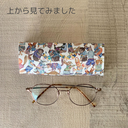 スリムサイズの眼鏡ケース☆ハラバルー☆【リバティ使用】 4枚目の画像