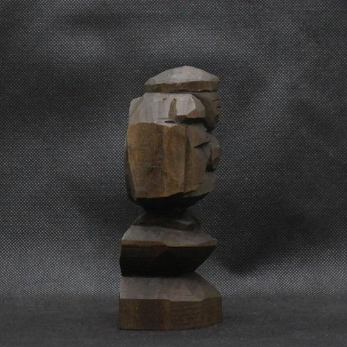 仏像 円空仏 木彫 大黒天（14cm 着色 dk2601） 彫刻 円空工房クリーマ