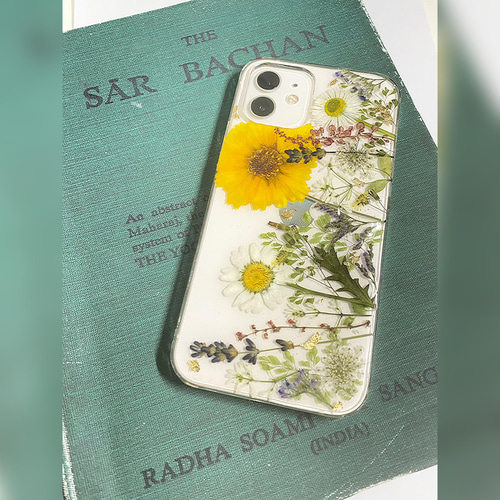 ハンドメイド押し花スマホケース　ほぼ全機種対応　iPhone,Android Amazon.co.jp: ハンドメイド 押し花スマホケース No.504 ほぼ全
