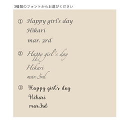 ＜名入れ＞【ひな飾り はな（るり）】ひなまつり・雛人形・桃の節句・初節句・出産祝い・春・フレーム付き 7枚目の画像