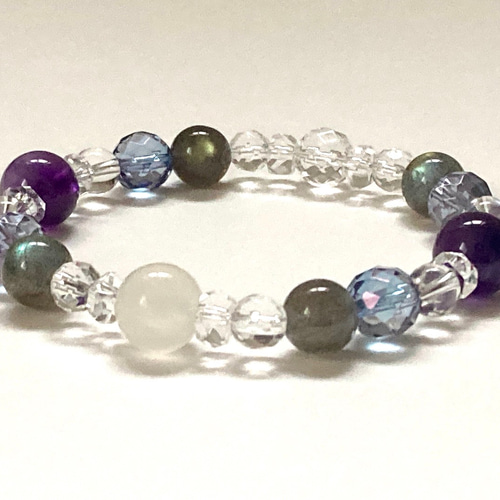 天ノ祈り◇星霜の雫 宇宙をモチーフにしたコスモブレスレット