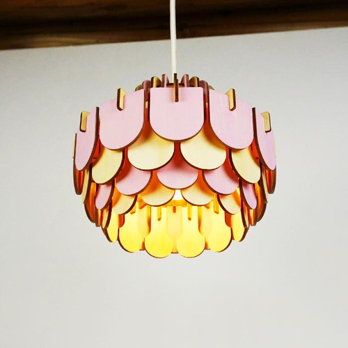 桜のペンダントライト　木製　ナチュラル ペンダント 木製 ペンダントライト 木 和風 口金e26 35cm 23cm
