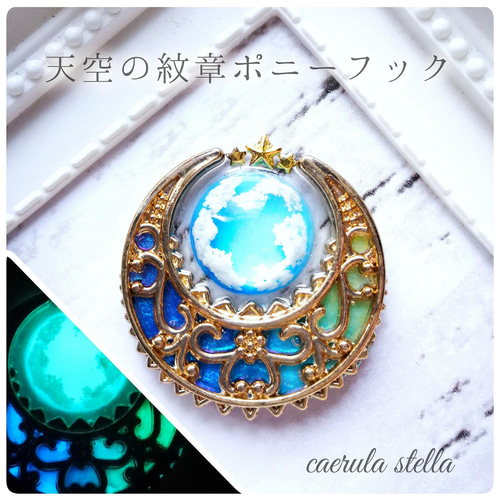 暗闇で光る【 天空 の 紋章 ポニーフック 】 レジン