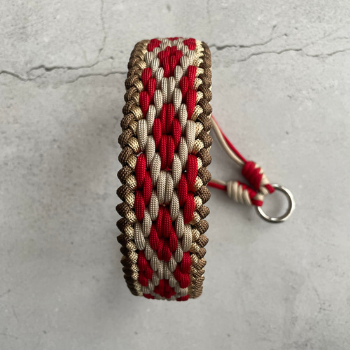 パラコード首輪 デザインNo.5 中型犬・大型犬 リード・首輪 dekoboko