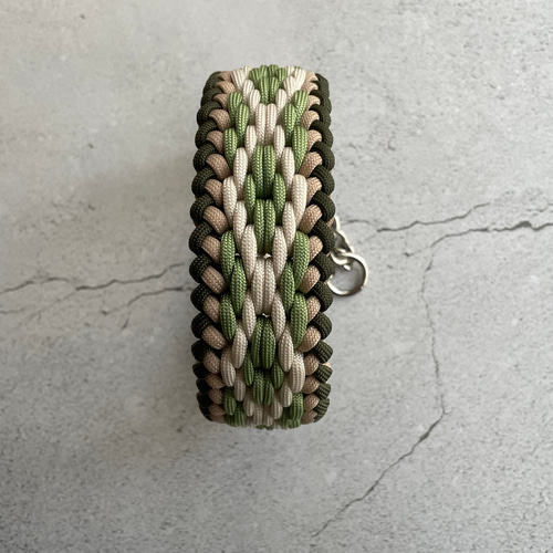 パラコードリード no.5 パラコード首輪 デザインNo.5 中型犬・大型犬 リード・首輪