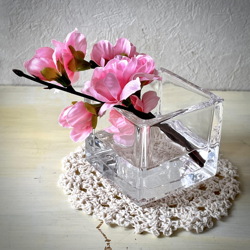 ラッピング無料！桃の花S マジカルウォーター フラワーインテリア