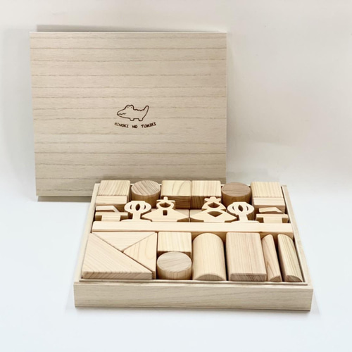 桧で作った雛人形⭐積み木セット(国産ひのき) L おもちゃ・人形 isikyu