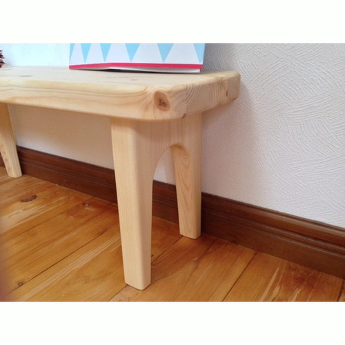 木製 キッズチェア かわいい♡『miniベンチ』木製スツール 木製ベンチ 