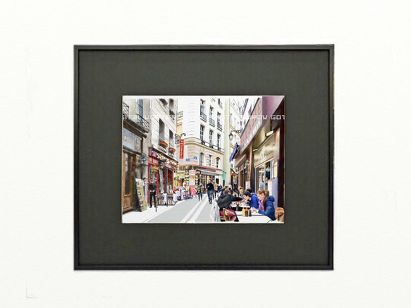 ポストカード ヨーロッパ風景画（組み合わせ自由4枚セット1.000円）No.199   パリ　サン・セブラン通り　 3枚目の画像
