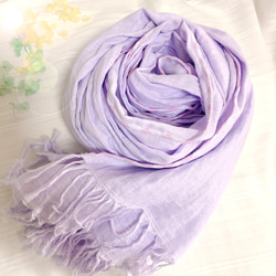 ビワ染めシルクコットンストール 南房総の枇杷（びわ）葉染め シルク・コットンストール ストール