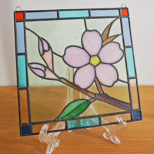 ステンドグラスミニパネル音符(191)