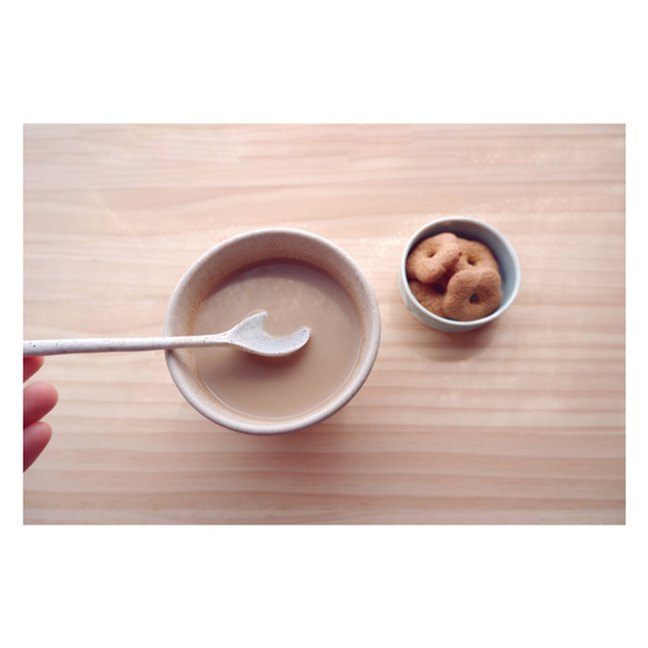 ２本セット　winter spoon  おうちカフェに磁器のスプーン／マドラー　 5枚目の画像