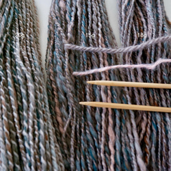 tenna + 手つむぎ毛糸 手紡ぎ糸　ハンドスパン メリノウール ふんわり　約50g #1362 4枚目の画像