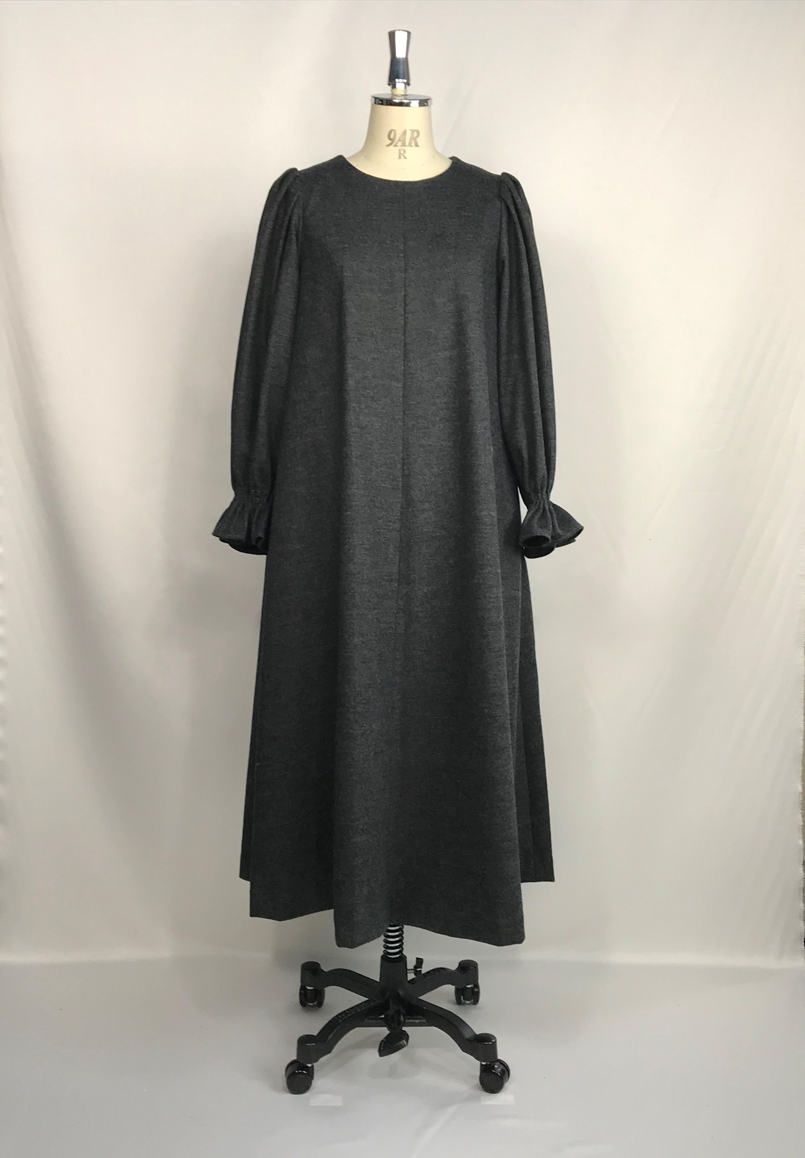 圧縮ウール　グレーワンピース◇受注生産◇