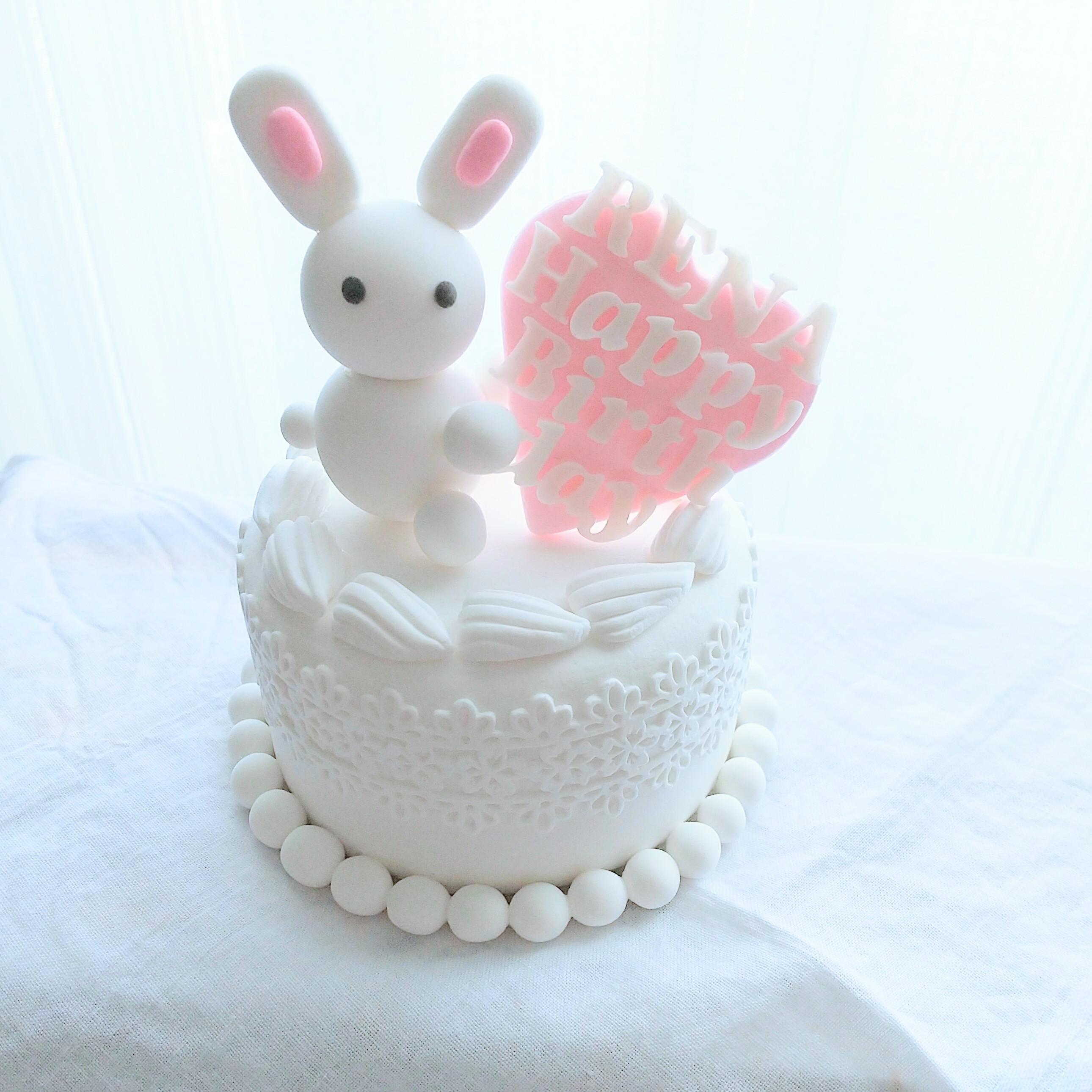 うさぎちゃんのバースデーケーキ その他置物 sweet clay 通販 13297197