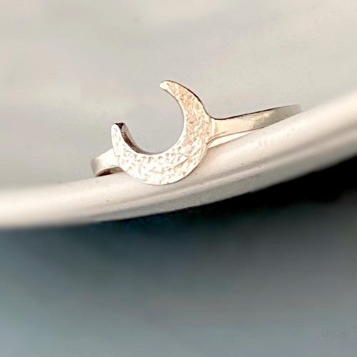 Cresent Moon”三日月 silver925 ☽・:*シルバーリングR2553 指輪