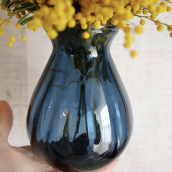 今期終了♦︎インテリアフラワー＊ドライミモザ×ネイビーブルー 5枚目の画像