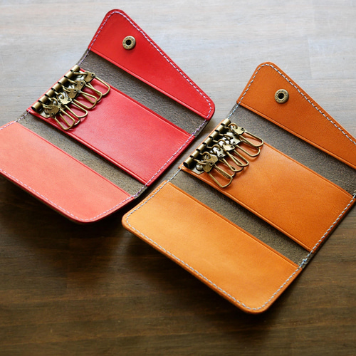 2色展開【バイカラーキーケース】 キーケース 鎌倉 三日月工房 通販  