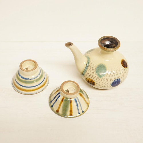 壺屋焼 幸陶器 『カラカラとおちょこセット』やちむん おちょこ