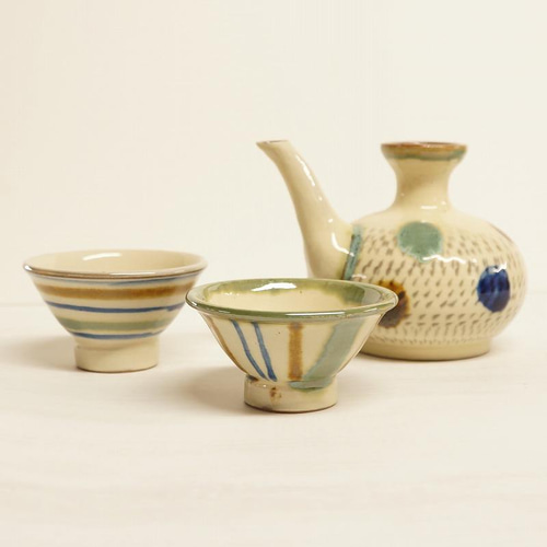 壺屋焼 幸陶器 『カラカラとおちょこセット』やちむん おちょこ