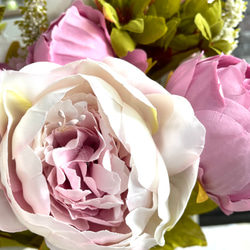 no7,大きめのシャクヤク(淡いピンク),つぼみ付き,花束,ヨーロッパスタイル,人工シルク,パーティ 6枚目の画像