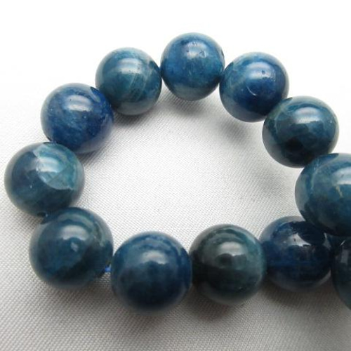 ブルーアパタイト　ハート35.4g③ ブルーアパタイト】/size(9.5㎜～10㎜)/1set(2玉)/【ディープカラー