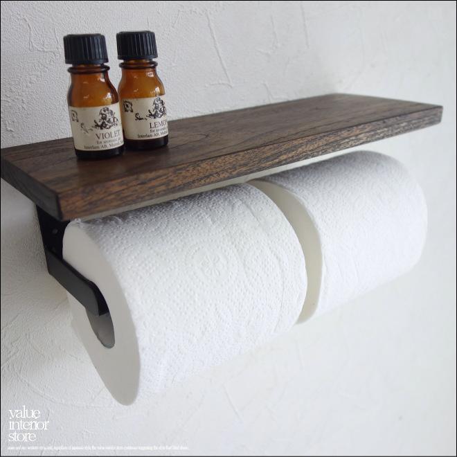 チーク無垢材 トイレットペーパーホルダーMed トイレペーパーホルダー タオル掛け 棚 ウォールシェルフ シンプル