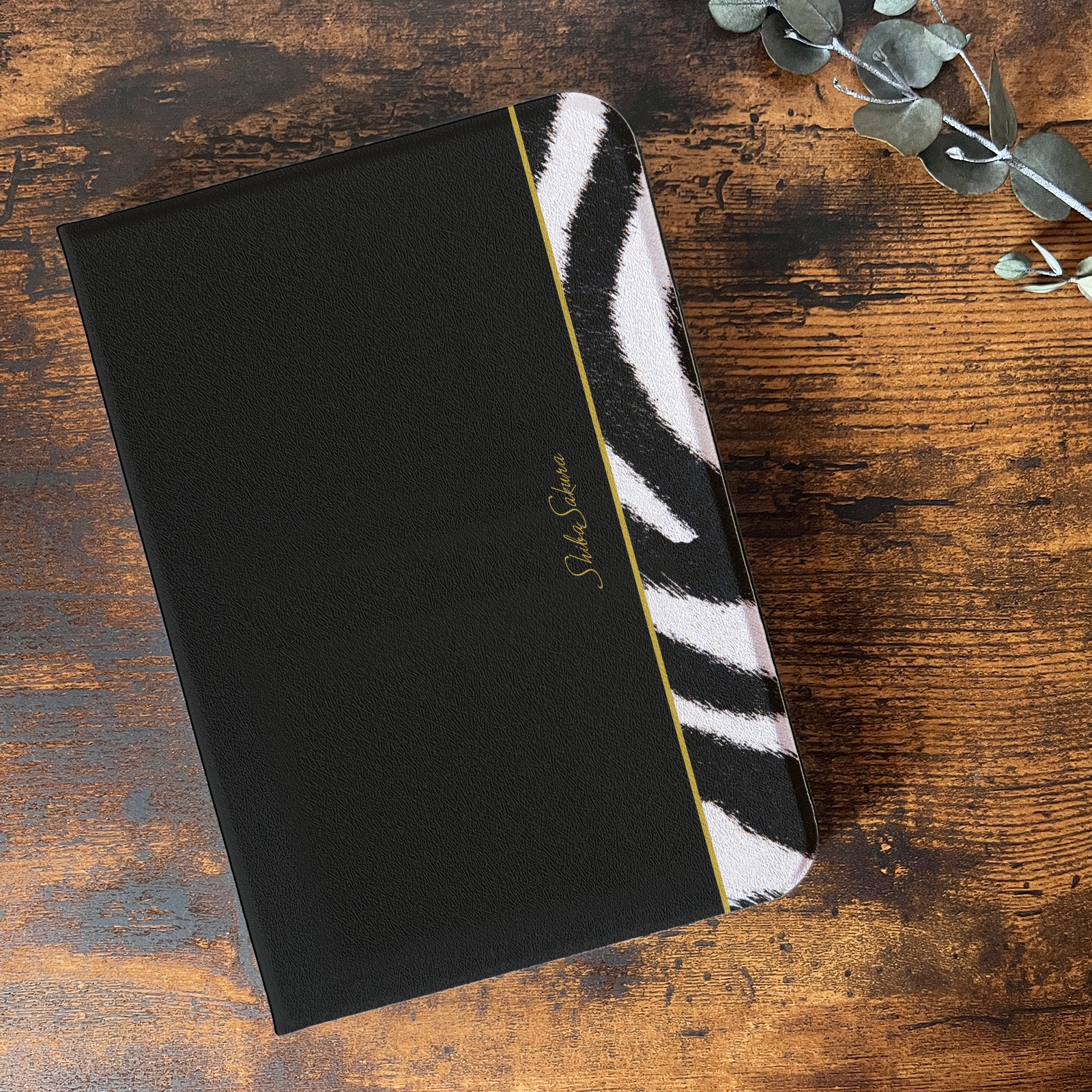 ゼブラのiPadケース（ブラック）ゼブラ アニマル柄 動物 ipadケース カバー タブレットケース