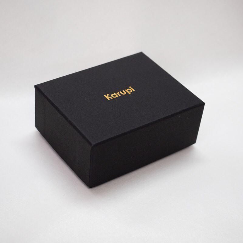 紙の耳飾り karupi 『PAPER SAIL(帆型)』rich gold