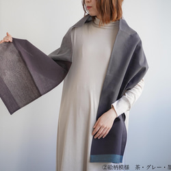 「会津もめん」×「江戸小紋」 百年の歴史が紡ぐ一点ものストール（受注商品） 6枚目の画像