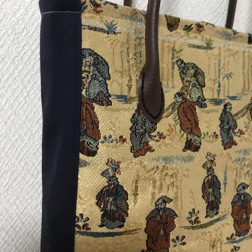 は自分にプチご褒美を ハンドメイド・リメイク帯・トートバック・大きめ・お出掛け バッグ