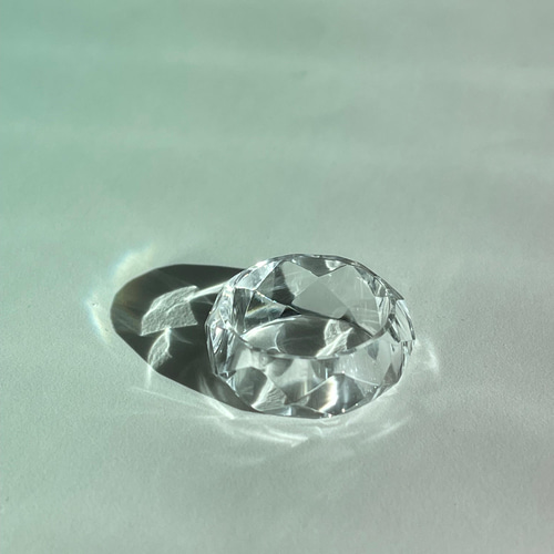 ガネーシュヒマール産ヒマラヤ水晶くり抜きリング 12.5号④ 指輪