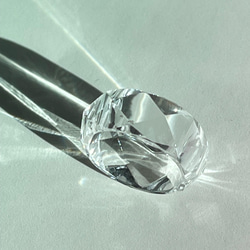 ガネーシュヒマール産ヒマラヤ水晶くり抜きリング 12.5号④ 指輪