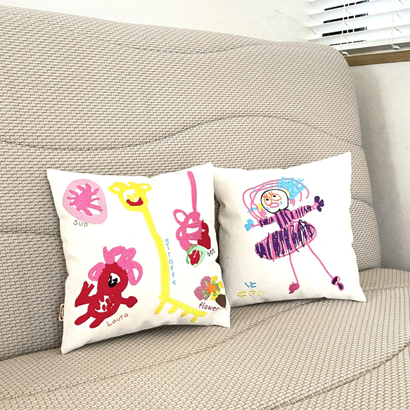 オーダーメイド】お絵描きクッション 雑貨・その他 KICO 通販｜Creema  