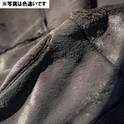 【サスティナブル素材】エコスエードムートンＭＡ-1ブルゾン（黒、Size0） 3枚目の画像