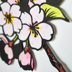 【切り絵×ちぎり絵】原画アート sakura -桜- 4枚目の画像