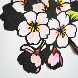 ちぎり絵】 桜の宴 (P 10サイズ) 暮らしに彩りを