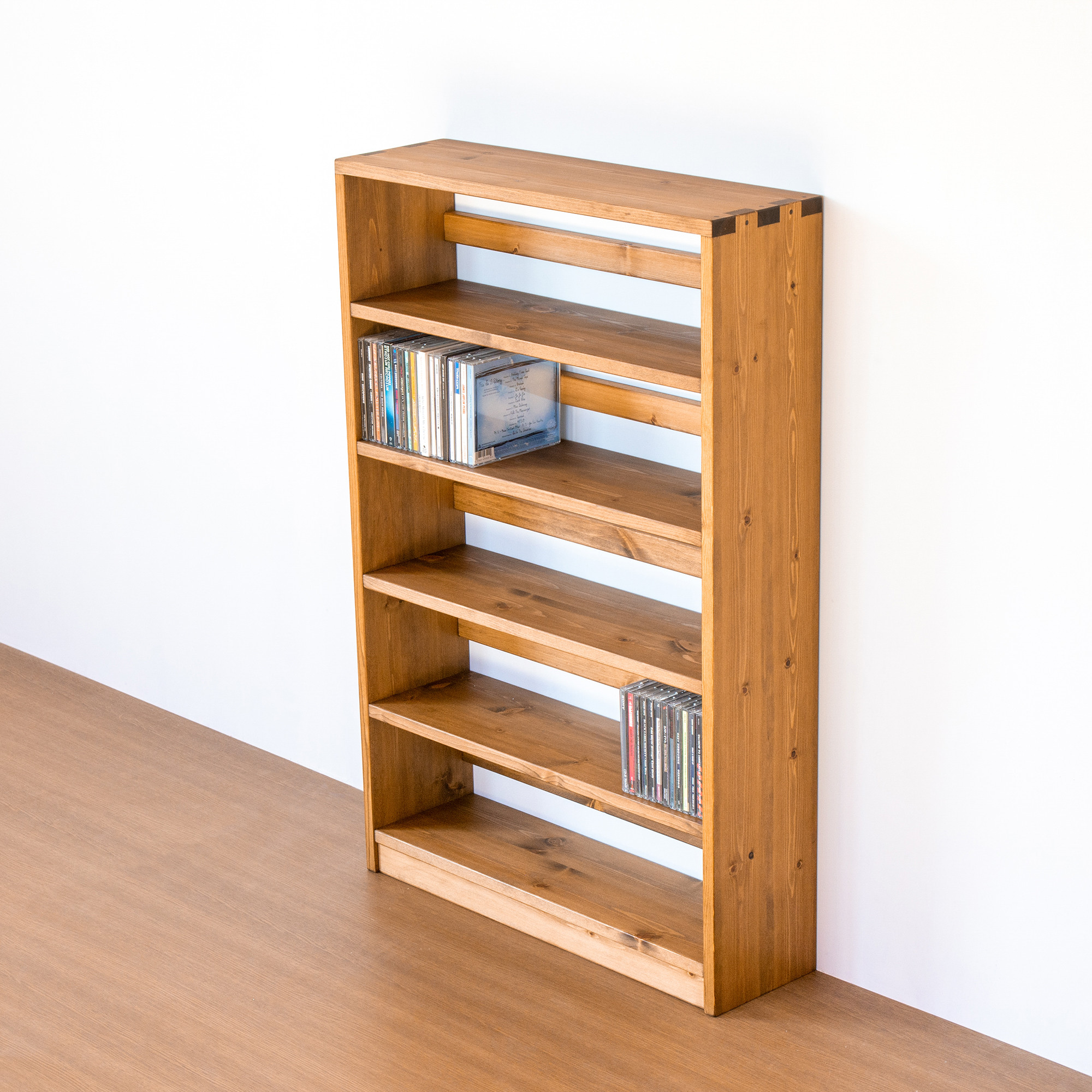 CDラック／ミディアムブラウン