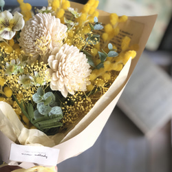 mini bouquet mimosa  スワッグ　花束 10枚目の画像