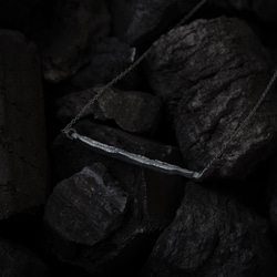 Calligraphy 墨摺 節理項鍊 Oxidized Silver Necklace - Pausing 第3張的照片