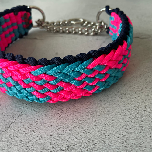 パラコード首輪 デザインNo.29 中型犬・大型犬 リード・首輪 dekoboko